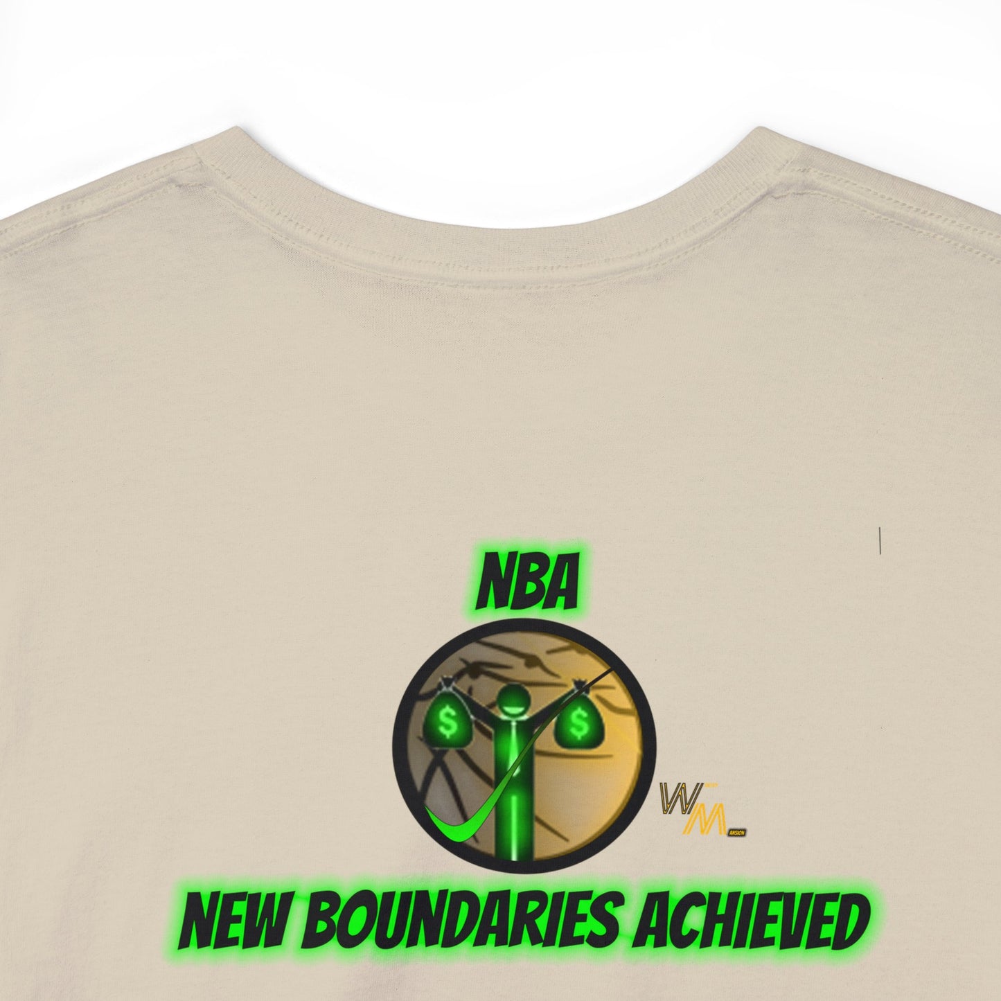 Wealthy Mansion Music Reviews - NEW BOUNDARIES ACHIEVED T Shirt- Unisex Heavy Cotton Tee RICH HOUSE