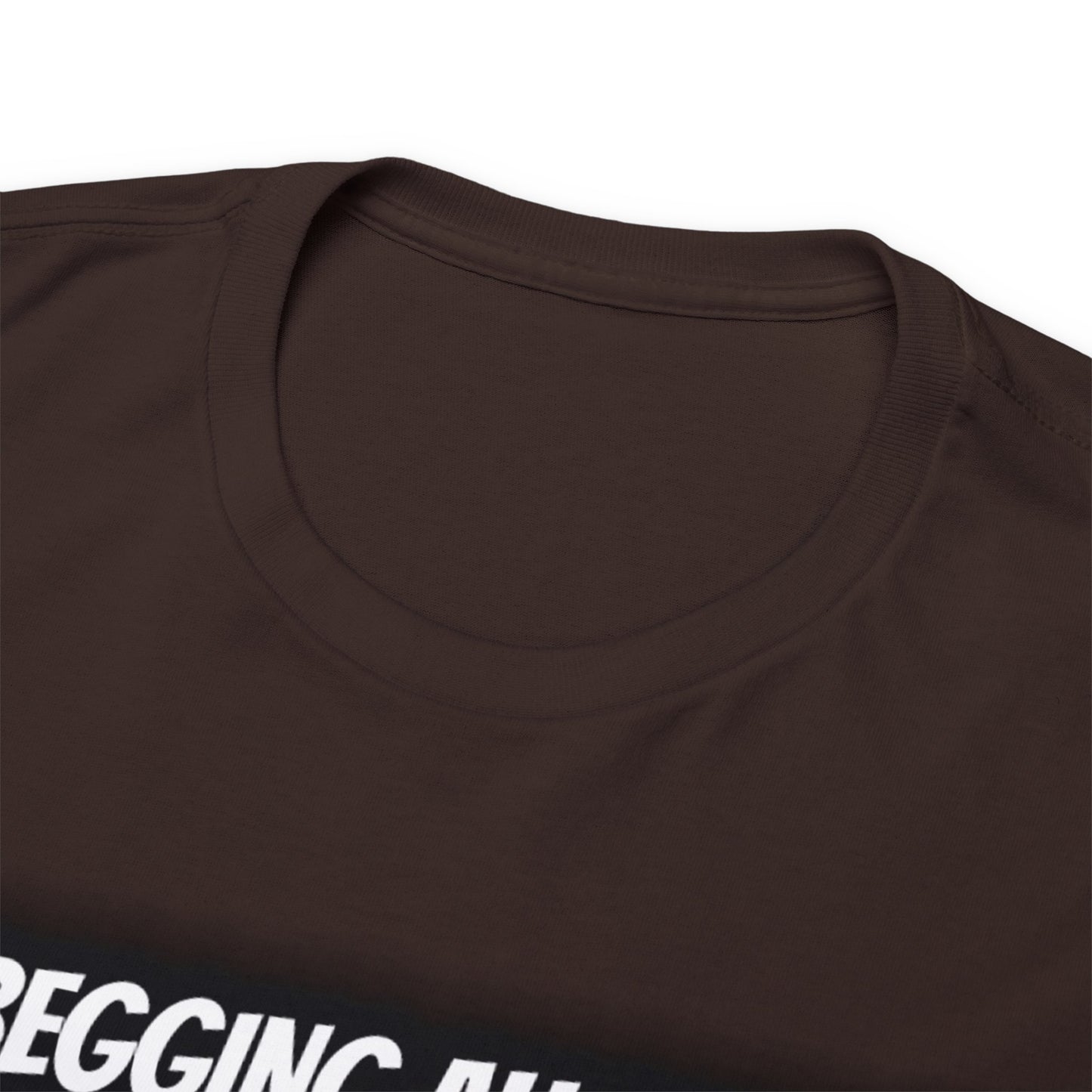 No Begging Allowed LOGO 2 National T Shirt - Wealthy Mansion Music Reviews - OFFICAL NO BEGGING ALLOWED - Unisex Heavy Cotton Tee RICH HOUSE