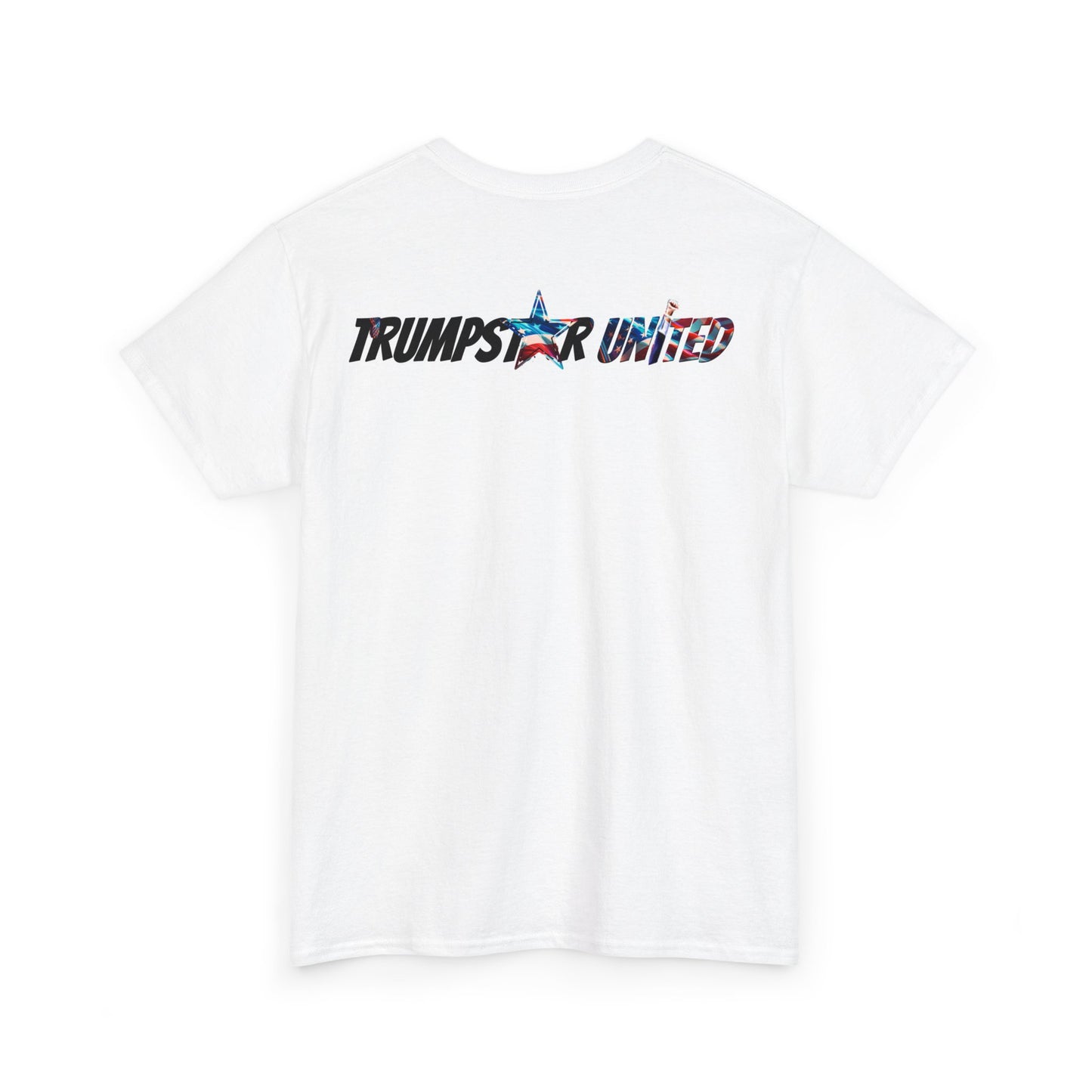 Trumpstar THEY CANT HOLD ME DOWN PRESIDENTS Flag White Glow T Shirt Special Edition United We Stand America Apparel Tee  Unisex Mens Womens Stars Stripes Great Again Patriotic 2024 Bulletproof You Missed Rally Presidential Campaign Joe Merch