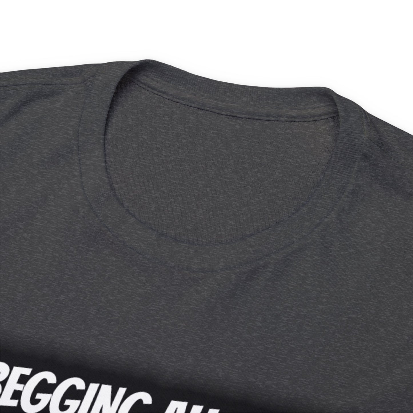 No Begging Allowed LOGO 2 National T Shirt - Wealthy Mansion Music Reviews - OFFICAL NO BEGGING ALLOWED - Unisex Heavy Cotton Tee RICH HOUSE