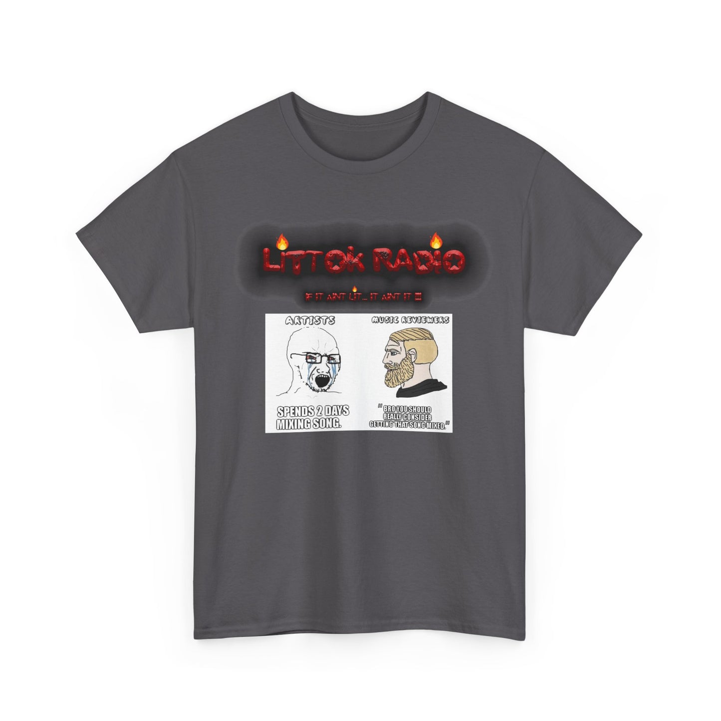 Copy of OFFICIAL "LITTOK RADIO" NEEDS BETTER MIX MEME 1 TEE Datboijay Artist Elevation Ebook  Logo T Shirt