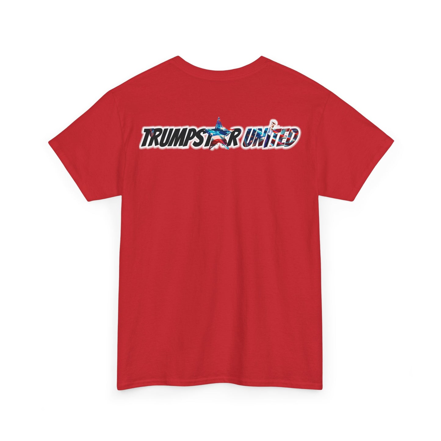 Trumpstar FIGHT Flag White Glow T Shirt Special Edition United We Stand America Apparel White Tee  Unisex Mens Womens Stars and Stripes Be Great Again Patriotic 2024 Bulletproof You Missed Rally Presidential Campaign Joe Merch