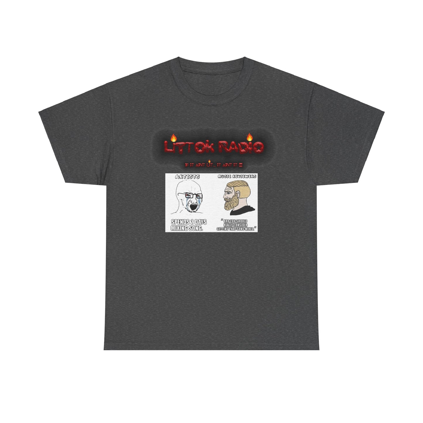 Copy of OFFICIAL "LITTOK RADIO" NEEDS BETTER MIX MEME 1 TEE Datboijay Artist Elevation Ebook  Logo T Shirt