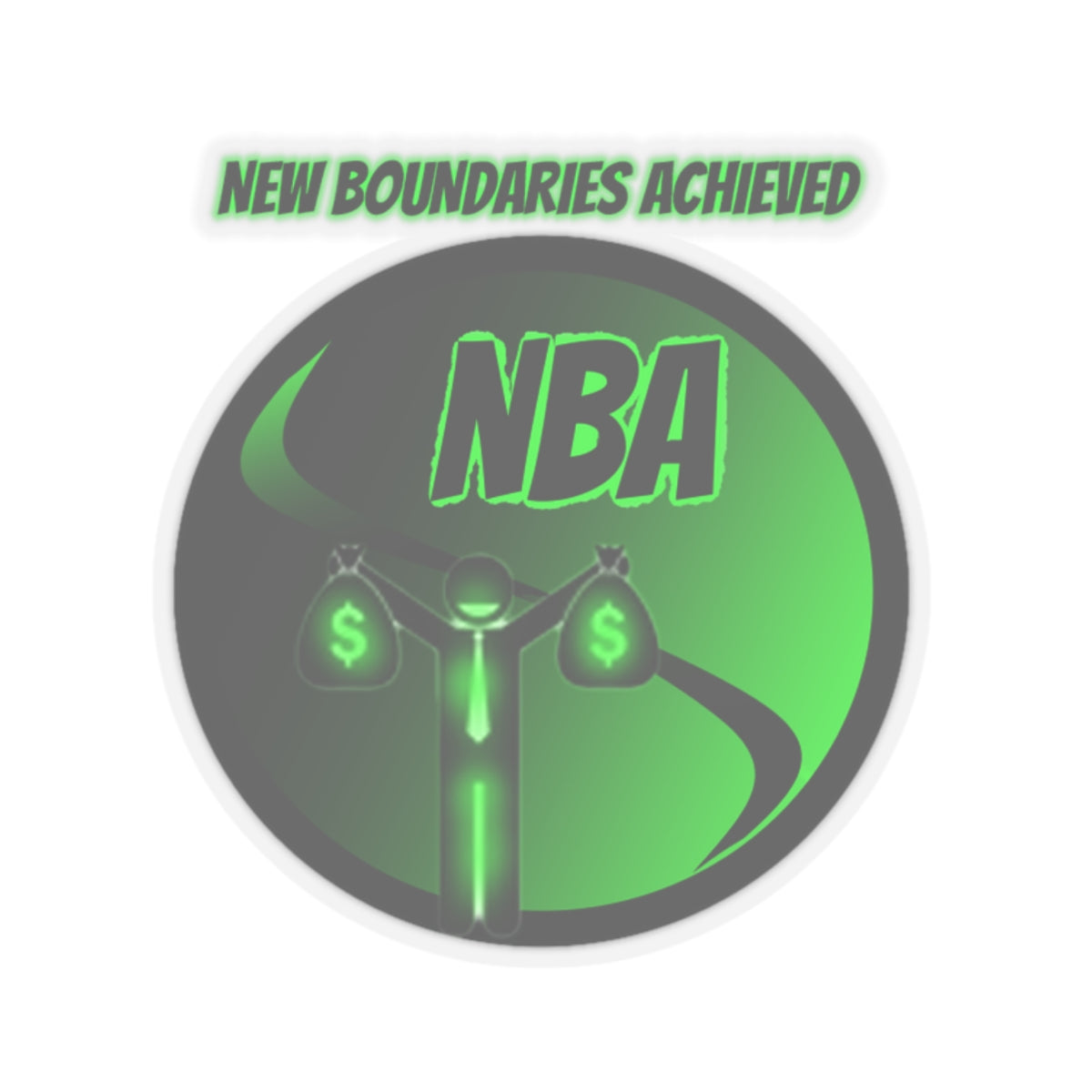 NEW BOUNDARIES ACHIEVED SEQUEL STICKER - WEALTHY MANSION MUSIC REVIEWS BASKETBALL RICH HOUSE