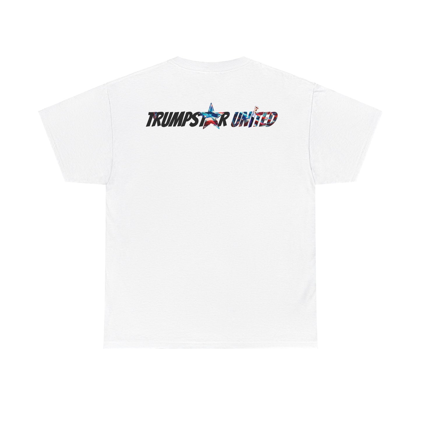 Trumpstar UNITED WE STAND Flag White Glow T Shirt Special Edition United We Stand America Apparel White Tee  Unisex Mens Womens Stars and Stripes Be Great Again Patriotic 2024 Bulletproof You Missed Rally Presidential Campaign Joe Merch