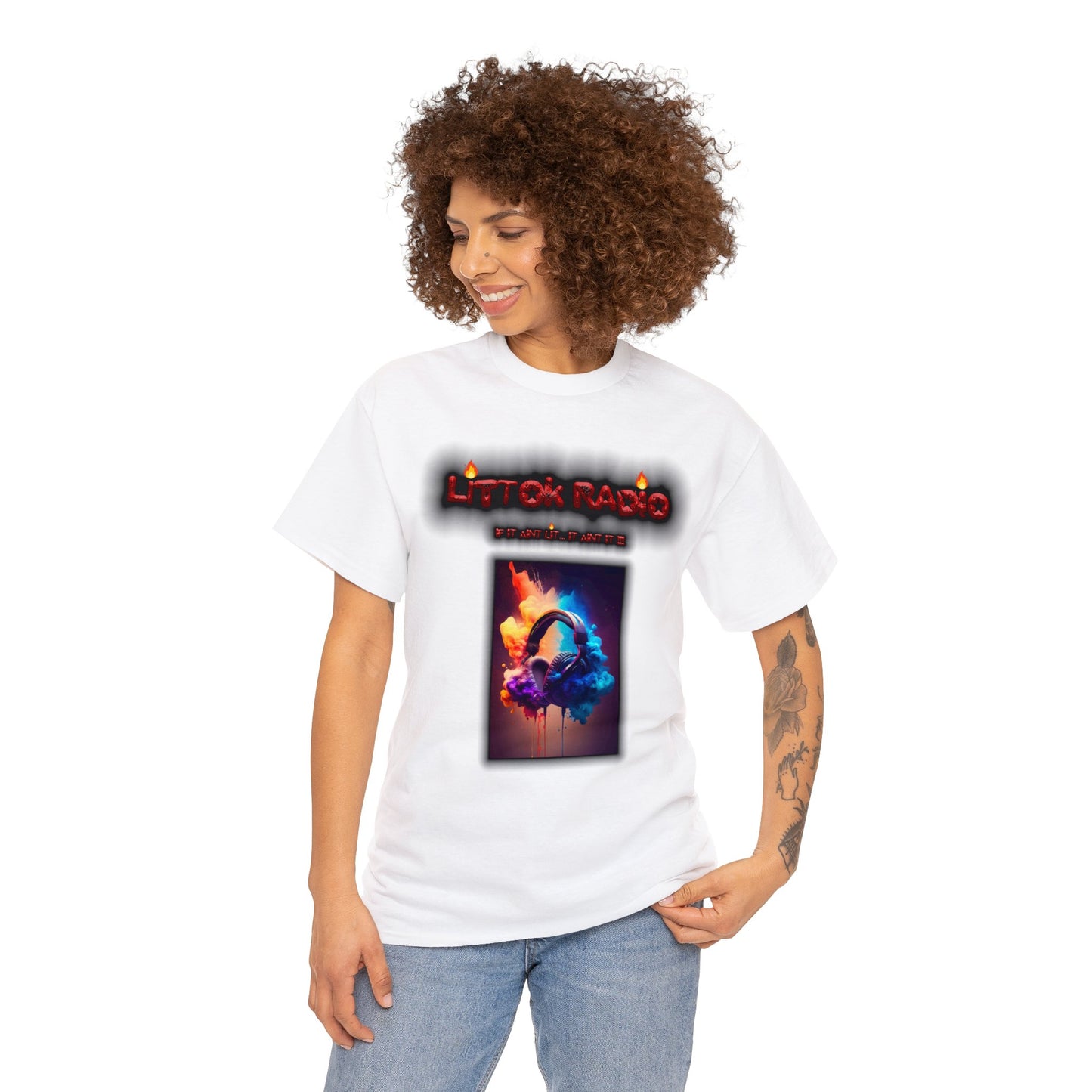 OFFICIAL "LITTOK RADIO" Tee 1 Datboijay Artist Elevation Ebook  Logo T Shirt