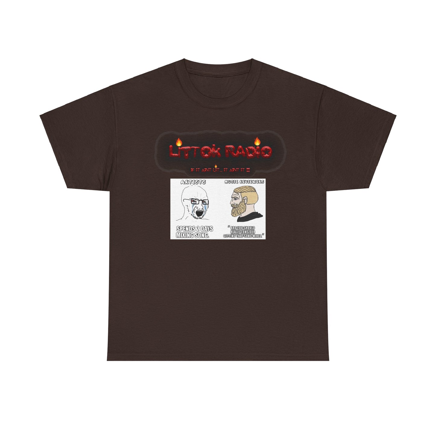 Copy of OFFICIAL "LITTOK RADIO" NEEDS BETTER MIX MEME 1 TEE Datboijay Artist Elevation Ebook  Logo T Shirt