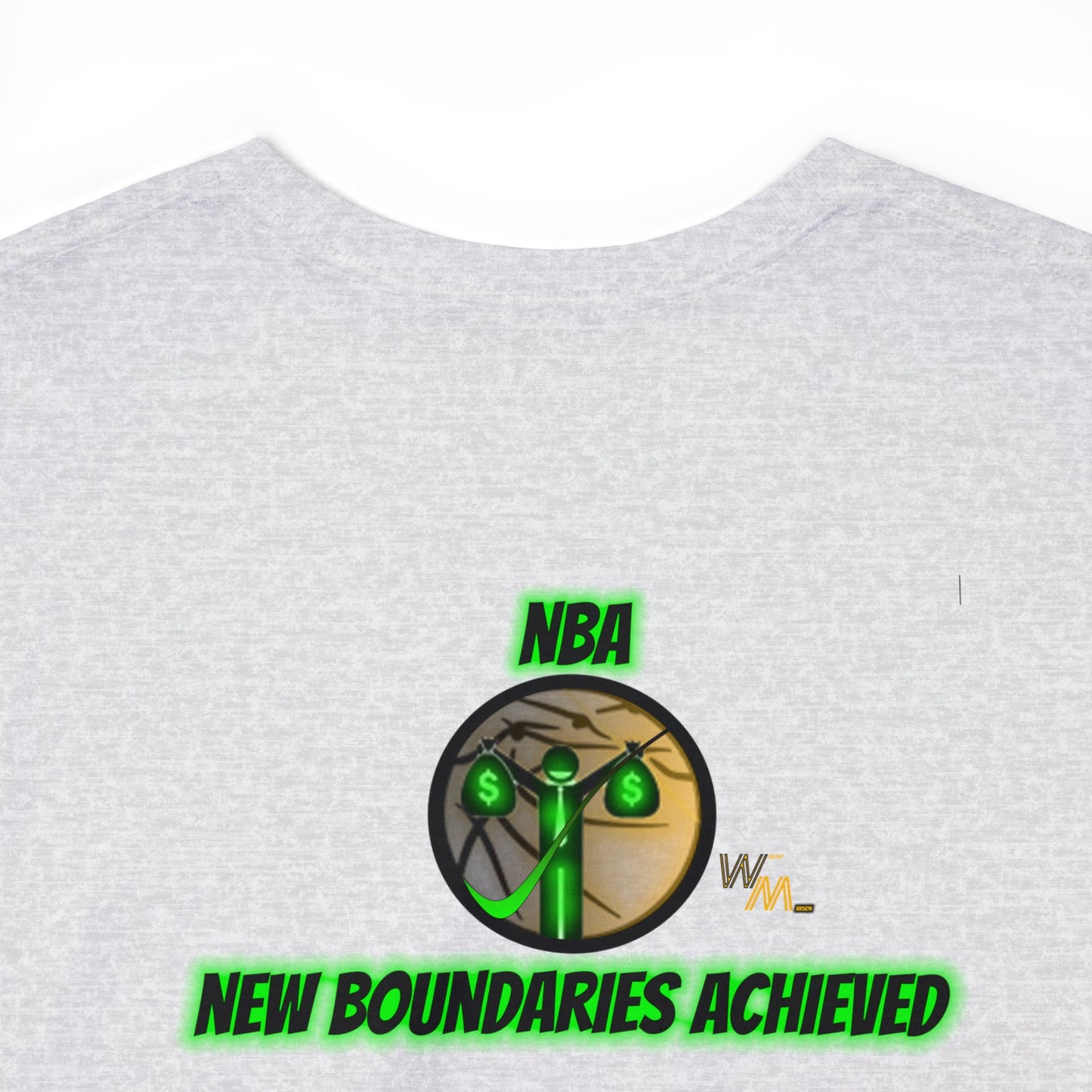 Wealthy Mansion Music Reviews - NEW BOUNDARIES ACHIEVED T Shirt- Unisex Heavy Cotton Tee RICH HOUSE