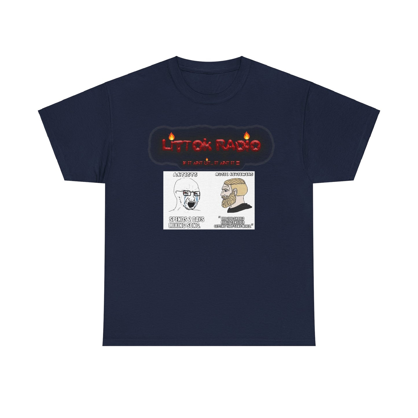 Copy of OFFICIAL "LITTOK RADIO" NEEDS BETTER MIX MEME 1 TEE Datboijay Artist Elevation Ebook  Logo T Shirt